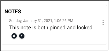 Pinned and Locked Note